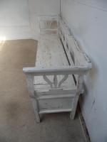 Lovely White 3-4 Seater Antique Pine Kitchen / Hall Box Settle/ Bench (5 of 10) Lovely White 3-4 Seater Antique Pine Kitchen / Hall Box Settle/ Bench (5 of 10)