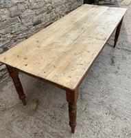 Large Antique Pine Farmhouse Table on Turned Legs (5 of 19) Large Antique Pine Farmhouse Table on Turned Legs (5 of 19)