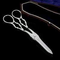 Antique Victorian Solid Silver Grape Scissors with Fine Engravings - John Gilbert 1865 (7 of 13) Antique Victorian Solid Silver Grape Scissors with Fine Engravings - John Gilbert 1865 (7 of 13)
