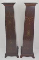 Edwardian Inlaid & Painted Mahogany Pair of Jardiniere or Bust Stands (2 of 4) Edwardian Inlaid & Painted Mahogany Pair of Jardiniere or Bust Stands (2 of 4)