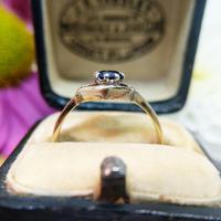 Vintage Dainty 18ct Gold Created Sapphire Evil Eye Ring (8 of 10) Vintage Dainty 18ct Gold Created Sapphire Evil Eye Ring (8 of 10)