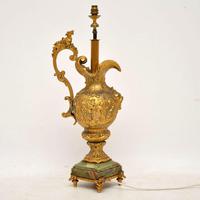 Large Antique Gilt Metal Flagon Lamp (2 of 10) Large Antique Gilt Metal Flagon Lamp (2 of 10)