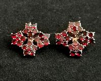 Antique Victorian Bohemian Garnet Flower Earrings, 9ct Gold (10 of 11) Antique Victorian Bohemian Garnet Flower Earrings, 9ct Gold (10 of 11)