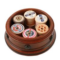 Circular Mahogany Bobbin Caddy (4 of 8) Circular Mahogany Bobbin Caddy (4 of 8)