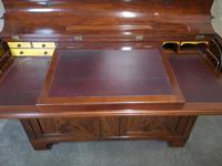 19th Century Figured Mahogany Cylinder Bureau Bookcase (7 of 12) 19th Century Figured Mahogany Cylinder Bureau Bookcase (7 of 12)