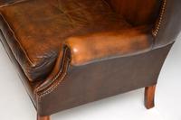 Georgian Style Leather Wing Back Sofa c.1960 (8 of 12) Georgian Style Leather Wing Back Sofa c.1960 (8 of 12)