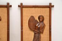 1960’s Pair of Carved Walnut Decorative Reliefs Wall Art (9 of 11) 1960’s Pair of Carved Walnut Decorative Reliefs Wall Art (9 of 11)