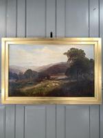 Antique Signed Victorian Landscape Oil Painting of Flock of Sheep (2 of 10) Antique Signed Victorian Landscape Oil Painting of Flock of Sheep (2 of 10)