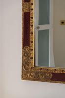 20th Century Italian parcel gilt scarlet painted wall mirror moulded frame (8 of 12) 20th Century Italian parcel gilt scarlet painted wall mirror moulded frame (8 of 12)