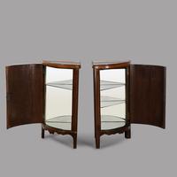 Pair of French Directoire Corner Cabinets with Mirrored Interiors and Marble Tops (3 of 4) Pair of French Directoire Corner Cabinets with Mirrored Interiors and Marble Tops (3 of 4)