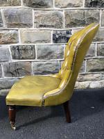 Antique Leather & Mahogany Nursing Chair (4 of 7) Antique Leather & Mahogany Nursing Chair (4 of 7)