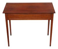 Georgian Inlaid Mahogany Writing Side Table Desk (4 of 8) Georgian Inlaid Mahogany Writing Side Table Desk (4 of 8)