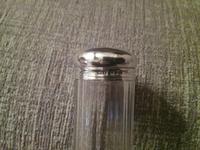 Glass Cologne / Perfume Bottle with silver top (2 of 3) Glass Cologne / Perfume Bottle with silver top (2 of 3)