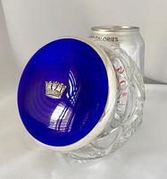 Stunning Blue Guilloche Enamel on Silver Glass Jar c.1930 (3 of 7) Stunning Blue Guilloche Enamel on Silver Glass Jar c.1930 (3 of 7)