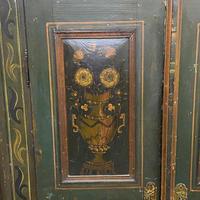 Early 1800's Painted Pine Marriage Armoire (6 of 7) Early 1800's Painted Pine Marriage Armoire (6 of 7)