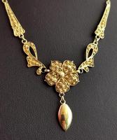 Antique Art Nouveau Drop Necklace, Floral, 22ct Gold (7 of 12) Antique Art Nouveau Drop Necklace, Floral, 22ct Gold (7 of 12)