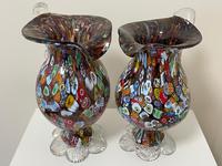 2 Beautiful Italian Murano Fratelli & Torso Millefiori Glass Vases (4 of 34) 2 Beautiful Italian Murano Fratelli & Torso Millefiori Glass Vases (4 of 34)