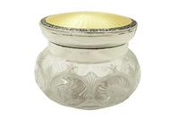 Sterling Silver & Yellow Enamel Lid Vanity Jar 1928 (3 of 10) Sterling Silver & Yellow Enamel Lid Vanity Jar 1928 (3 of 10)