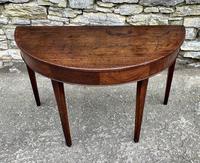 Georgian Mahogany Demi Lune D-End Console Table (14 of 14) Georgian Mahogany Demi Lune D-End Console Table (14 of 14)