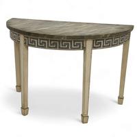 Georgian Demi Lune Console Table, English 18th Century - later painted