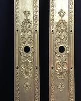 Pair of Outstanding Antique Cast Gilt Brass Door Escutcheons & Handles (5 of 7) Pair of Outstanding Antique Cast Gilt Brass Door Escutcheons & Handles (5 of 7)