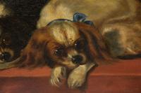After Landseer - King Charles Spaniels - Oil on Canvas - Early 20thc (3 of 4) After Landseer - King Charles Spaniels - Oil on Canvas - Early 20thc (3 of 4)