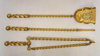 Three Piece Victorian 26" Brass Spiral Fire Irons or Companion Set (2 of 12) Three Piece Victorian 26" Brass Spiral Fire Irons or Companion Set (2 of 12)