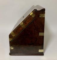 Victorian Burr Walnut Brass Bound Desktop Stationery Cabinet (11 of 15) Victorian Burr Walnut Brass Bound Desktop Stationery Cabinet (11 of 15)