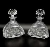 7 Piece Art Deco Glass Vanity Set with Perfume Bottles (3 of 7) 7 Piece Art Deco Glass Vanity Set with Perfume Bottles (3 of 7)