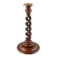 Pair of Walnut Spiral Candlesticks (2 of 7) Pair of Walnut Spiral Candlesticks (2 of 7)