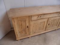 Large 2 Metre Antique Pine 4 Door Dresser Base / TV Stand to wax / paint (2 of 8) Large 2 Metre Antique Pine 4 Door Dresser Base / TV Stand to wax / paint (2 of 8)