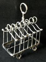 Aesthetic Movement Silver Plated 7 Bar Toast Rack (5 of 6) Aesthetic Movement Silver Plated 7 Bar Toast Rack (5 of 6)