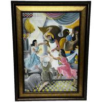 Surrealist Watercolour Cleopatra’s Last Moments - Signed & Framed c.1960