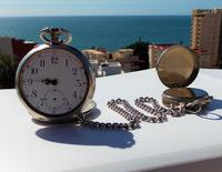 Victorian Solid Silver Omega Gurzelen Pocket Watch & Solid Silver Albert Chain (5 of 8) Victorian Solid Silver Omega Gurzelen Pocket Watch & Solid Silver Albert Chain (5 of 8)