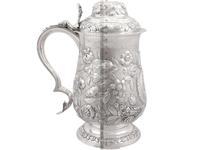 Sterling Silver Quart & Half Tankard - Antique George IV 1820 (15 of 15) Sterling Silver Quart & Half Tankard - Antique George IV 1820 (15 of 15)