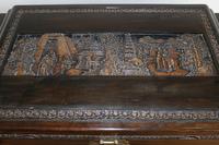 Chinese relief carved camphorwood coffer with an ebonised finish (20 of 23) Chinese relief carved camphorwood coffer with an ebonised finish (20 of 23)