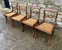 Set of 4 Regency Rosewood Sabre Leg Dining Chairs (6 of 15) Set of 4 Regency Rosewood Sabre Leg Dining Chairs (6 of 15)