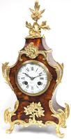 Antique French Shell & Ormolu 8-Day Striking Mantel Clock Rococo Boulle Case Segment Dial Signed (3 of 13) Antique French Shell & Ormolu 8-Day Striking Mantel Clock Rococo Boulle Case Segment Dial Signed (3 of 13)
