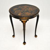 Antique Lacquered Chinoiserie Occasional Table (2 of 12) Antique Lacquered Chinoiserie Occasional Table (2 of 12)
