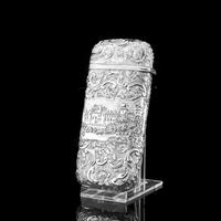 Antique Solid Silver Victorian Cigar Cheroot Case "Castle Top" Windsor Castle Design - Nathaniel Mills 1844 (9 of 12) Antique Solid Silver Victorian Cigar Cheroot Case "Castle Top" Windsor Castle Design - Nathaniel Mills 1844 (9 of 12)
