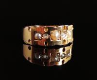 Victorian Rose Cut Diamond and Split Pearl Ring, 15ct Gold (2 of 12) Victorian Rose Cut Diamond and Split Pearl Ring, 15ct Gold (2 of 12)