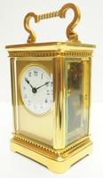 Rare Antique French 8-day Carriage Clock Unusual Masked Dial Case with Enamel Dial (3 of 10) Rare Antique French 8-day Carriage Clock Unusual Masked Dial Case with Enamel Dial (3 of 10)