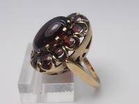 Vintage Gold & Garnet Cluster Ring (8 of 8) Vintage Gold & Garnet Cluster Ring (8 of 8)