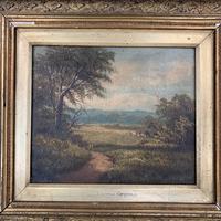 Antique Victorian landscape oil painting entitled View nr Epping signed B Fox (4 of 11) Antique Victorian landscape oil painting entitled View nr Epping signed B Fox (4 of 11)