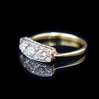 Antique Diamond 11 Stone 18ct 18K Yellow Gold & Platinum Ring (5 of 10) Antique Diamond 11 Stone 18ct 18K Yellow Gold & Platinum Ring (5 of 10)
