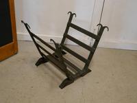 19th Century Blacksmith Made Inglenook Iron Log Carrier (4 of 7) 19th Century Blacksmith Made Inglenook Iron Log Carrier (4 of 7)