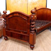 Bed Frame Edwardian Carved Mahogany Barley Twist (7 of 11) Bed Frame Edwardian Carved Mahogany Barley Twist (7 of 11)