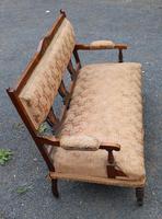 1920s Elegant 3 Seater Mahogany Sofa with Inlay Detailing (2 of 4) 1920s Elegant 3 Seater Mahogany Sofa with Inlay Detailing (2 of 4)