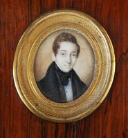 Miniature Watercolour Portrait of a Young French Gentleman (2 of 3) Miniature Watercolour Portrait of a Young French Gentleman (2 of 3)