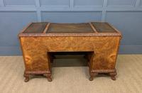 Burr Walnut Pedestal Desk by Maple and Co (18 of 18) Burr Walnut Pedestal Desk by Maple and Co (18 of 18)